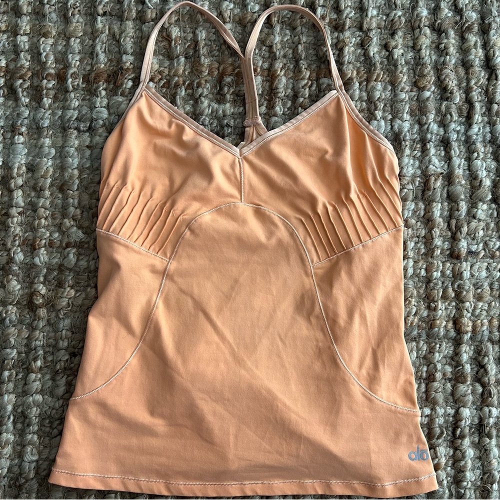 ALO Yoga Peachy double lined Camisole Top